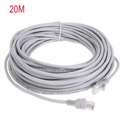Cable Ethernet De Alta Velocidad Cat5E RJ45 Cable De Red LAN Enrutador De Ordenador Patch Cord , 1M/5M/10M/15M/20M/30M/50M